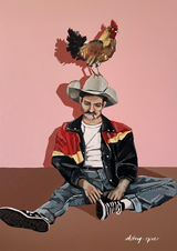 Cocky Cowboy - Mini Print