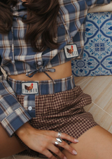 Cocky Plaid Box Brief