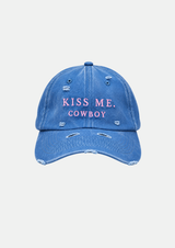 ‘Kiss Me Cowboy - Blue’ Cap