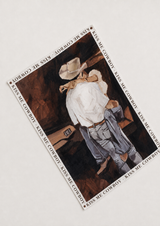 Kiss Me Cowboy - Linen Tea Towel
