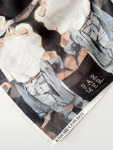 'Kiss Me Cowboy' Silk Bandana