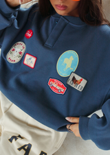 Love is Dead Button-Up Pullover