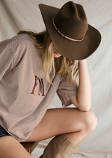 Oversize Stripe - Choc/Cream