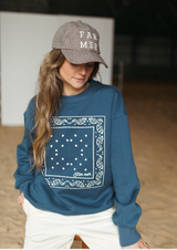 Paisley Fleece Pullover