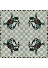 'Azure Crab' Cotton Sarong