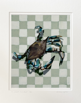 Azure Crab Print