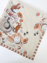 Papaya Cotton Handkerchief/ Pocket Square