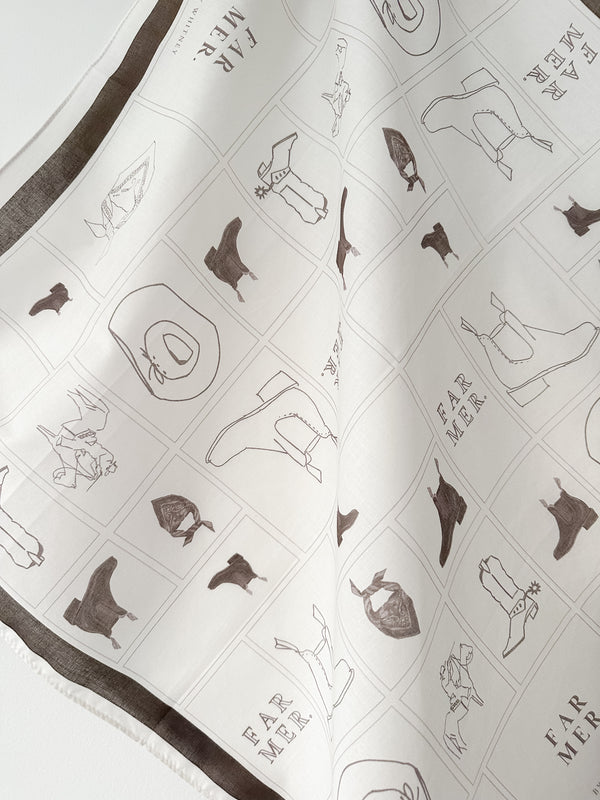 Ivory Boot Cotton Bandana