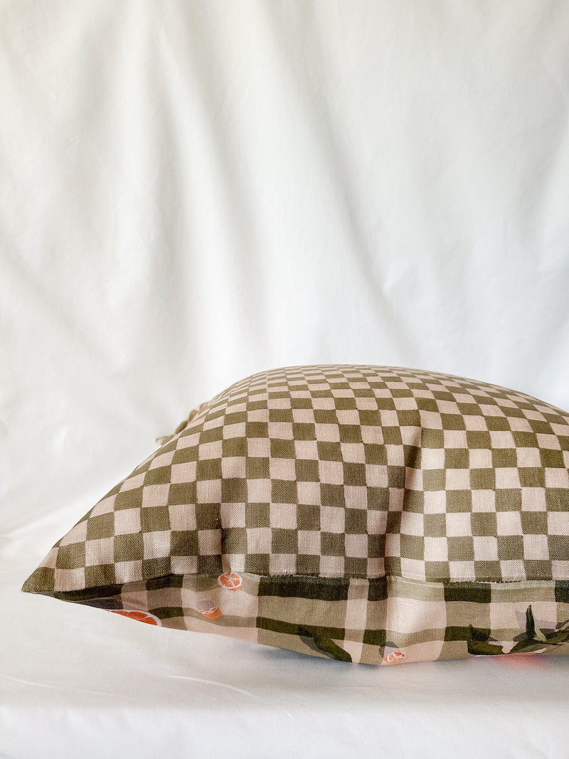 Sour Gingham Cushion Cover