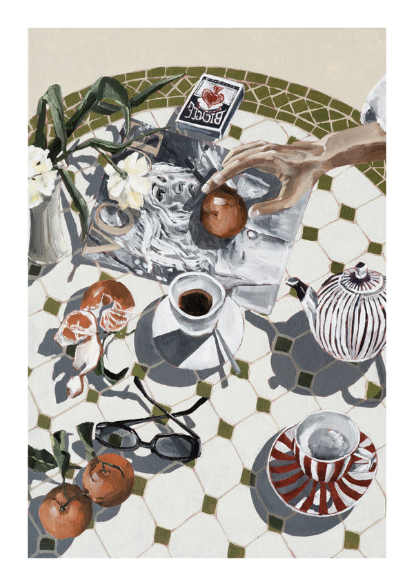 'Tea with a Side of Cards' Print