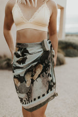 'Moody Lemons' Silk Modal Sarong