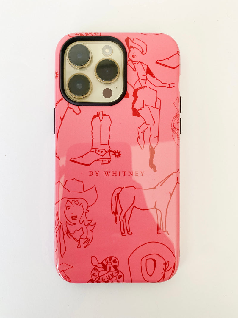 'Pink Cowgirl' Phone Case