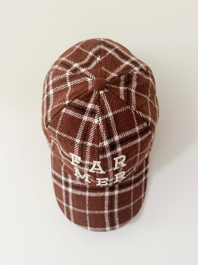 Choc Plaid Cap