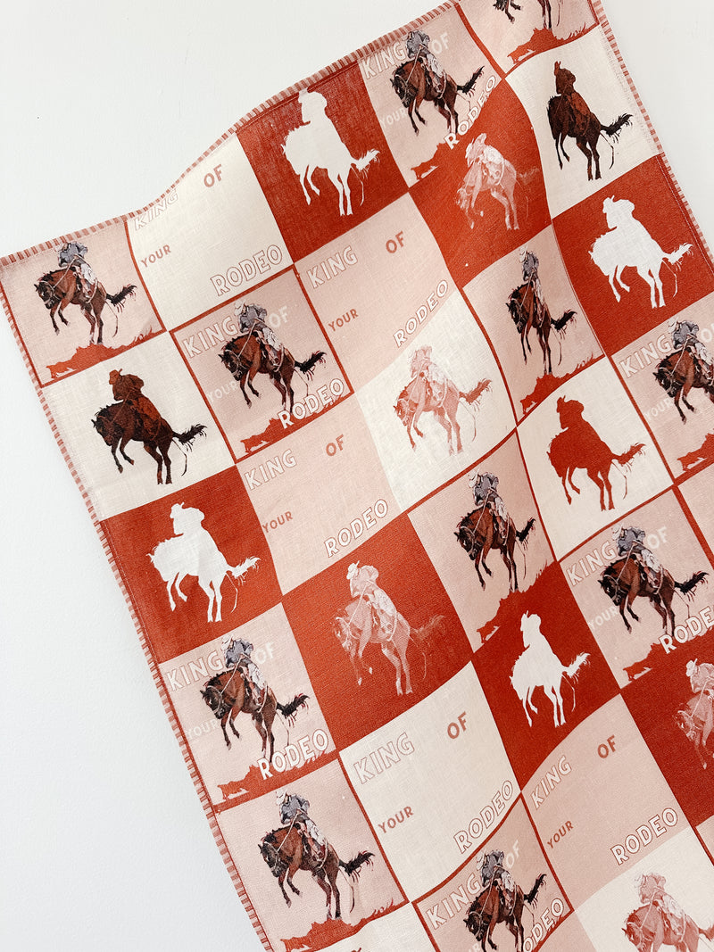 King of Your Rodeo Tea Towel