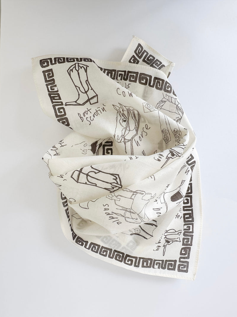 Cowgirl Culture Cotton Handkerchief/ Pocket Square