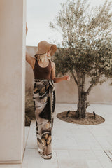 'Moody Lemons' Silk Modal Sarong