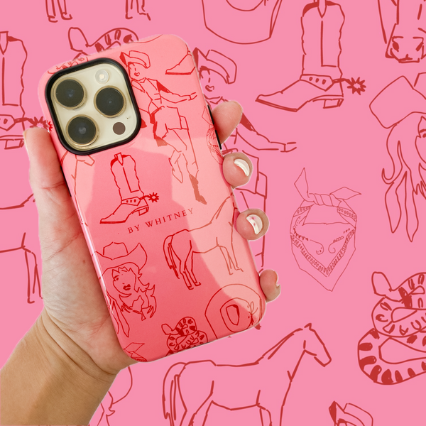 'Pink Cowgirl' Phone Case