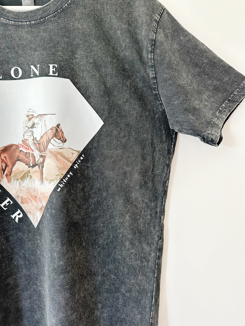 Lone Ranger Unisex Black Stonewash Shirt