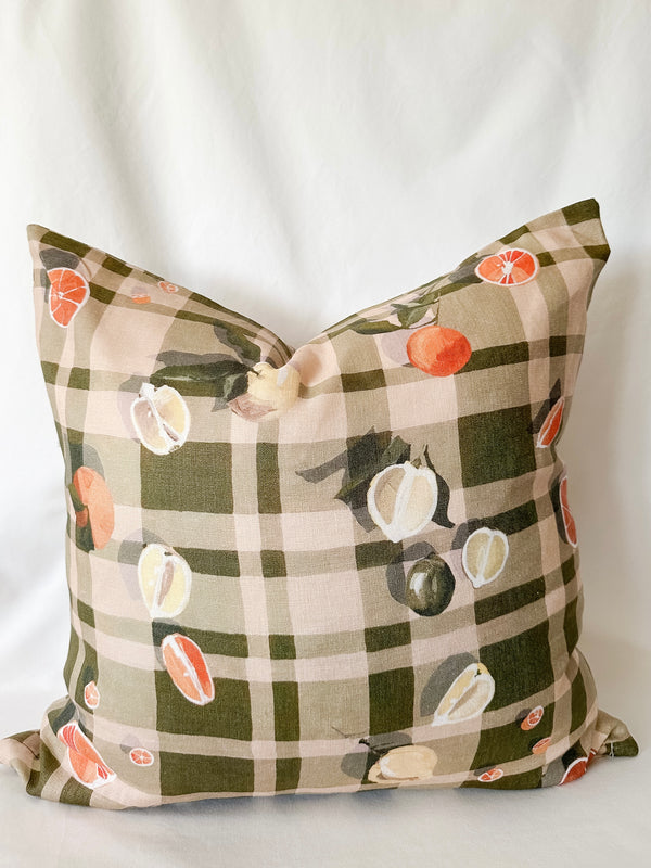 Sour Gingham Cushion Cover