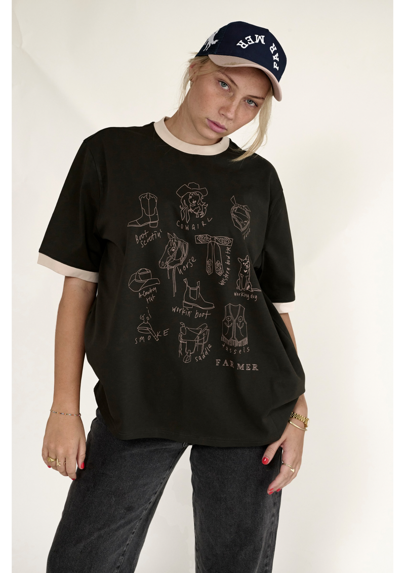 Cowboy Culture Ringer Tee