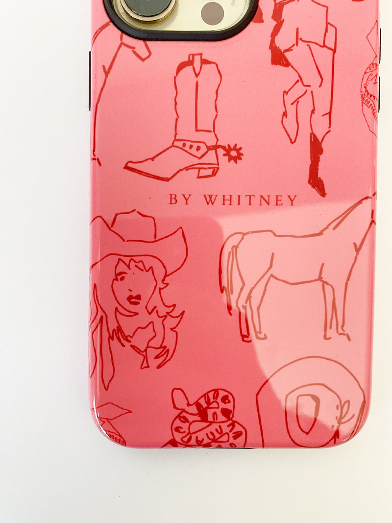 'Pink Cowgirl' Phone Case