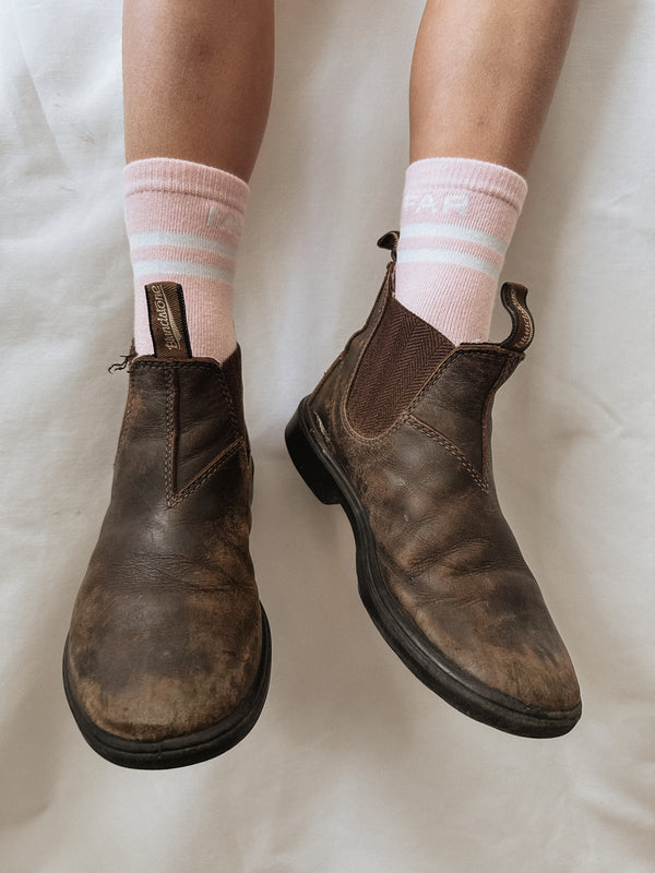 Pink FAR MER. Kids Boot Socks