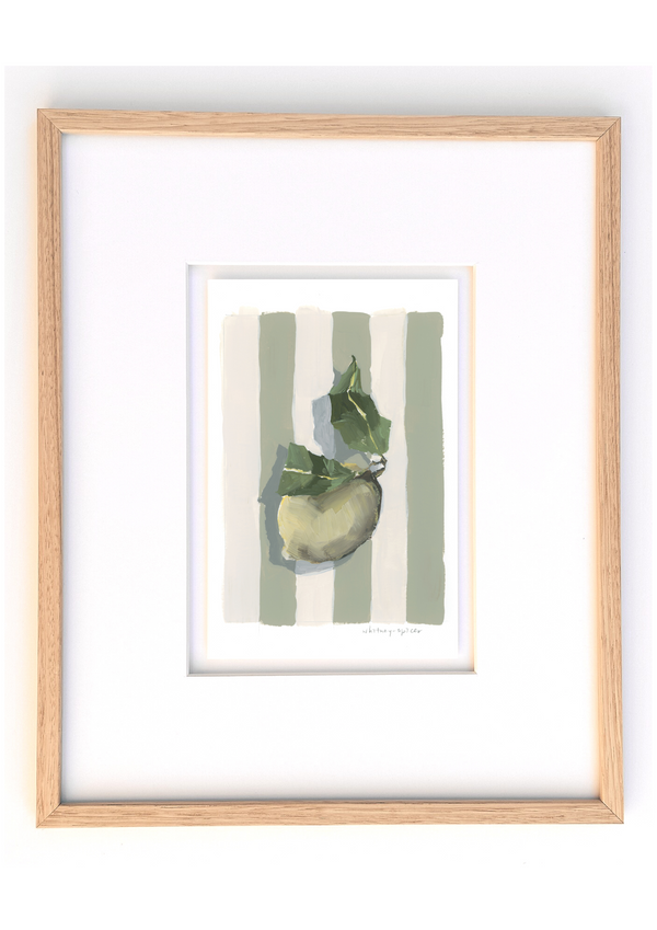 Sage Stripe Lemon