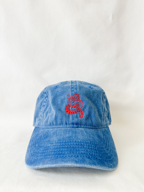 Blue Washed ‘Rattlesnake’ Cap