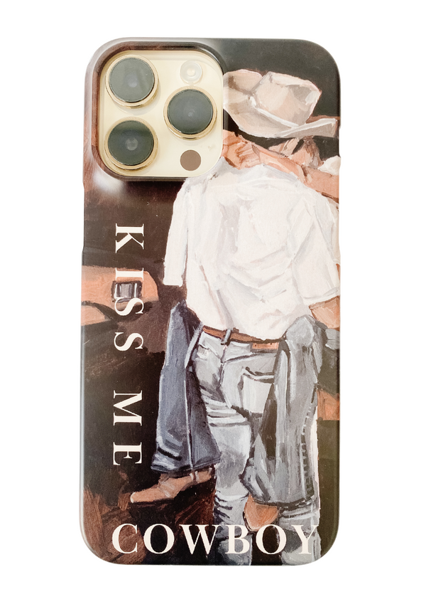 'Kiss Me Cowboy' Phone Case