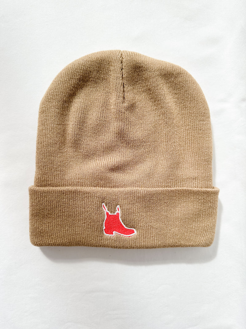 Red Boot Beanie