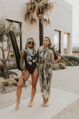 'Olive Garden' Silk Modal Sarong