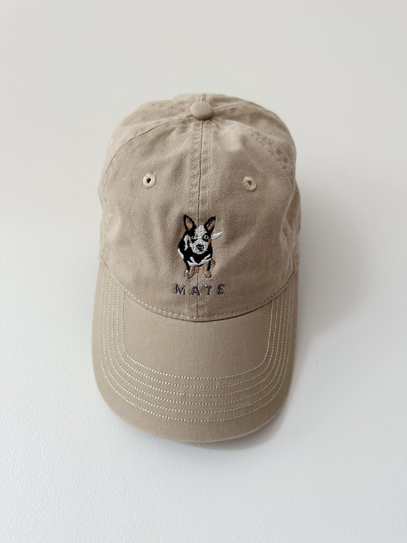 ‘Cattle Dog - Mate’ Khaki Cap