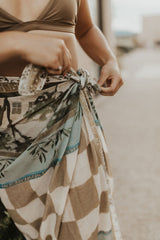 'Olive Garden' Silk Modal Sarong