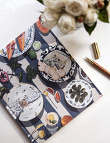 Blue Stripe Heirloom Recipe Book Journal