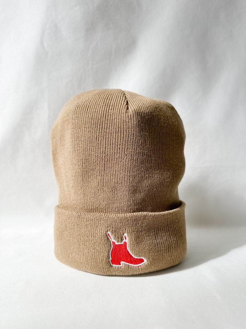 Red Boot Beanie