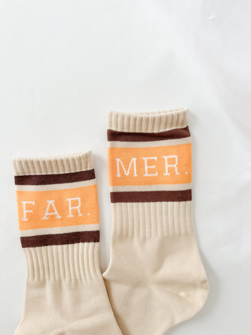 Stars & Stripes FAR MER. Socks - Beige