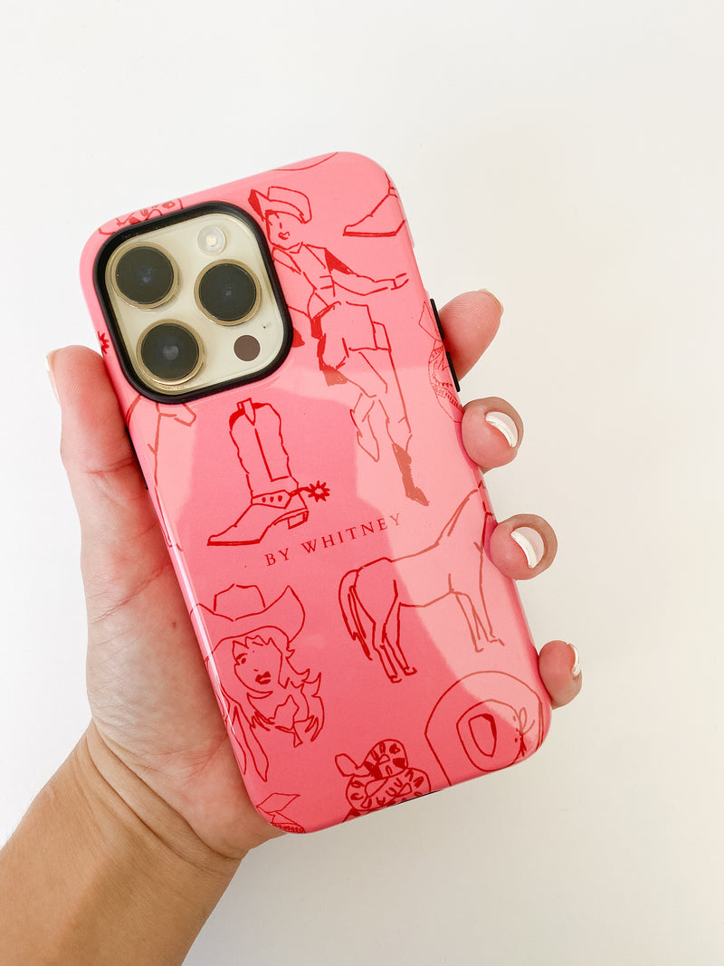 'Pink Cowgirl' Phone Case