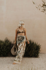 'Olive Garden' Silk Modal Sarong
