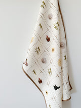 Farm Neutral Linen Tea Towel