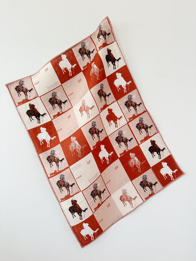 King of Your Rodeo Tea Towel