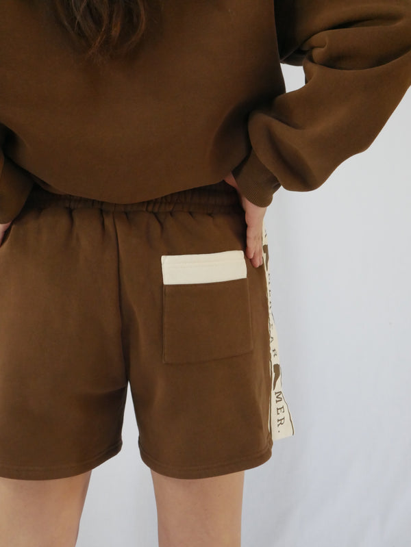 FAR MER. Brushed Chocolate Lounge Short