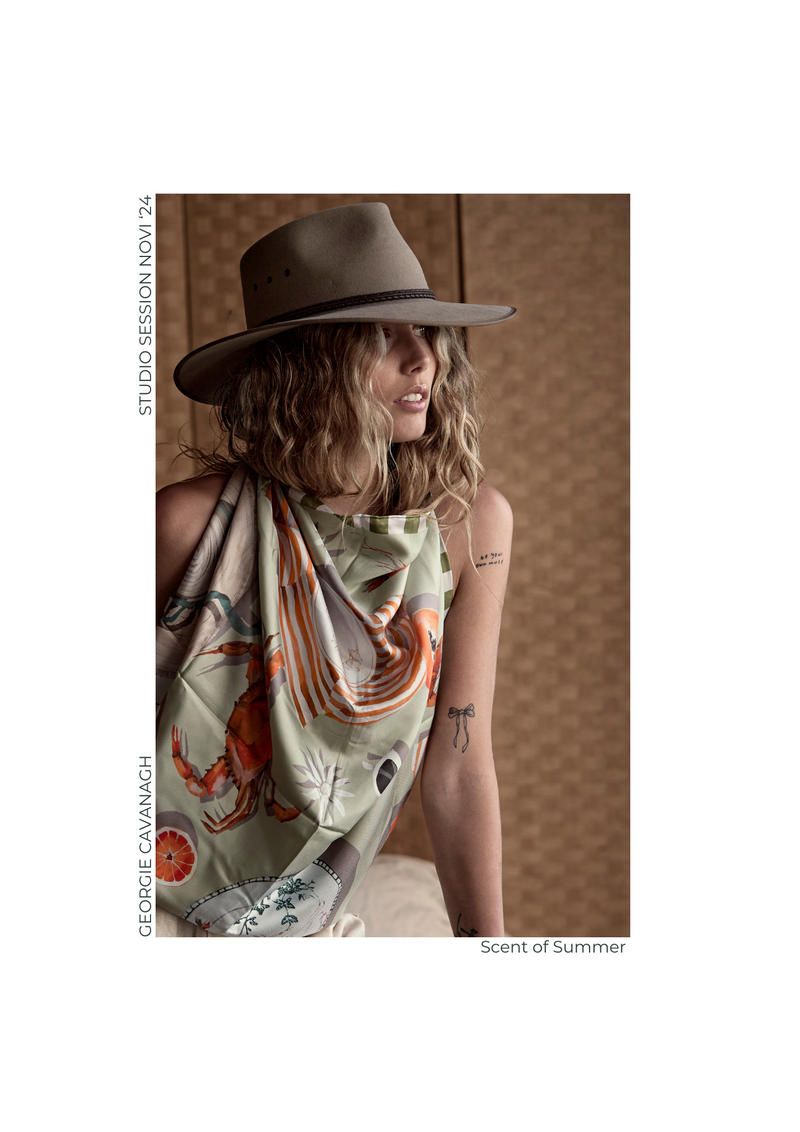 'Scent of Summer' Large Silk Scarf