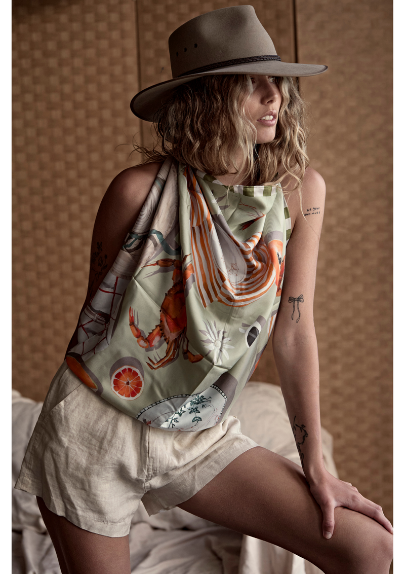 'Scent of Summer' Large Silk Scarf