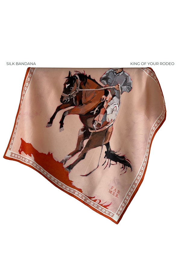 'King of Your Rodeo' Silk Bandana