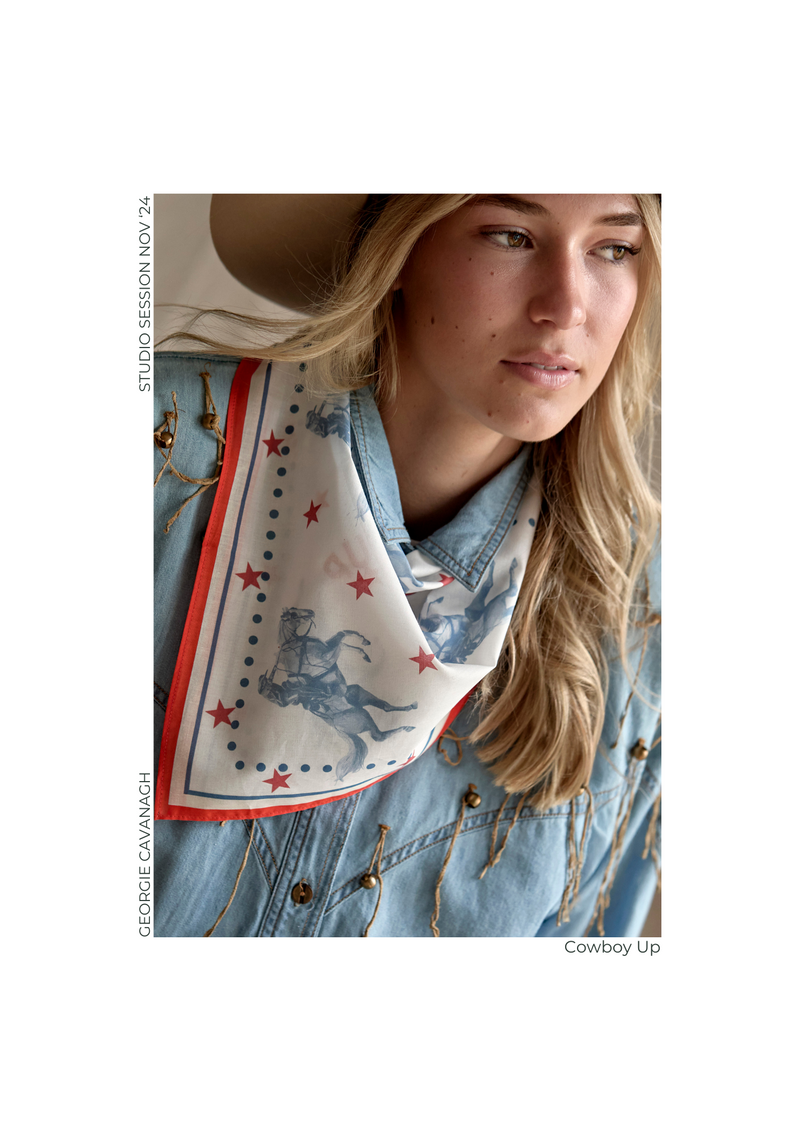 'Cowboy Up' Cotton Bandana