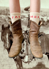 Beige FAR MER. Boot Socks