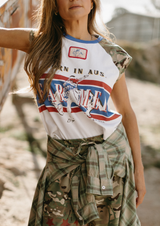 Camo Raglan Tank