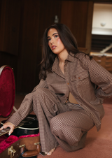 Cocky Plaid Box Pant