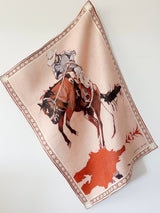 Cowboy Up Linen Tea Towel