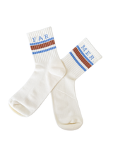 Cream Crew Socks